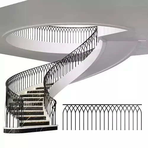 Neoclassical spiral staircase