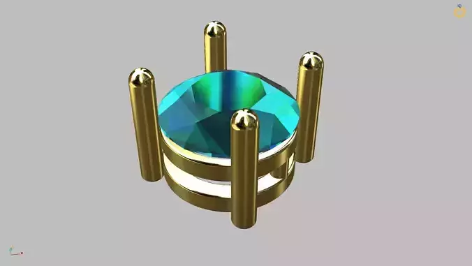 Round gemstone Box 5mm