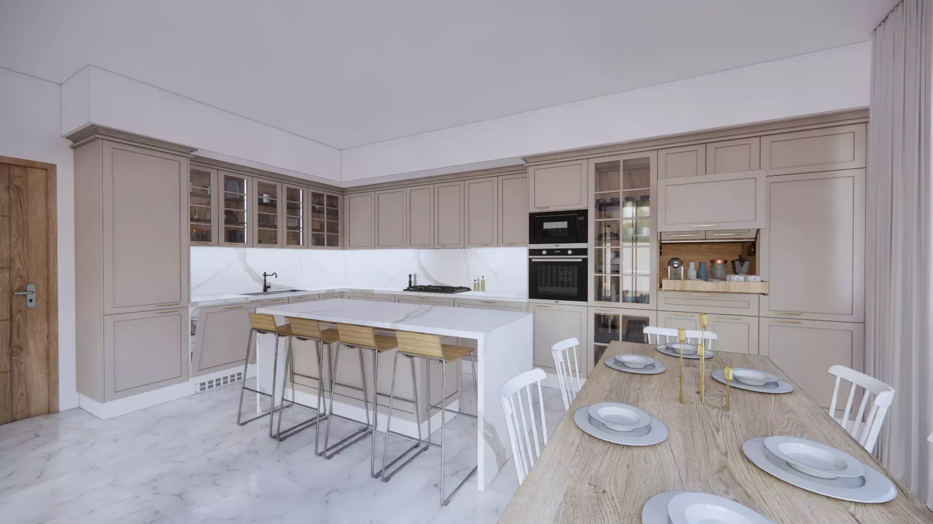 CLASSIC KITCHEN DESIGN 3D model_0