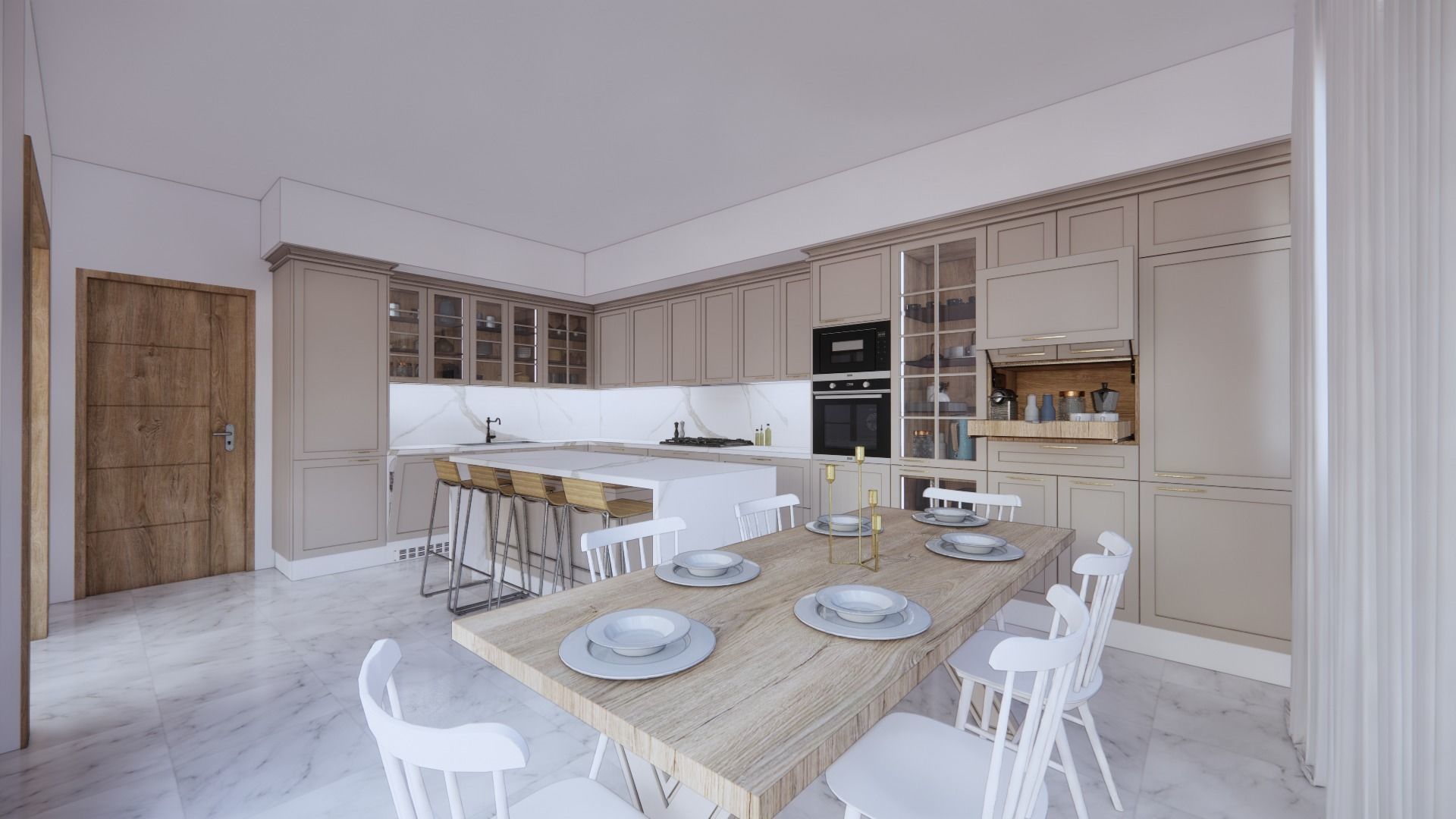 CLASSIC KITCHEN DESIGN 3D model_6