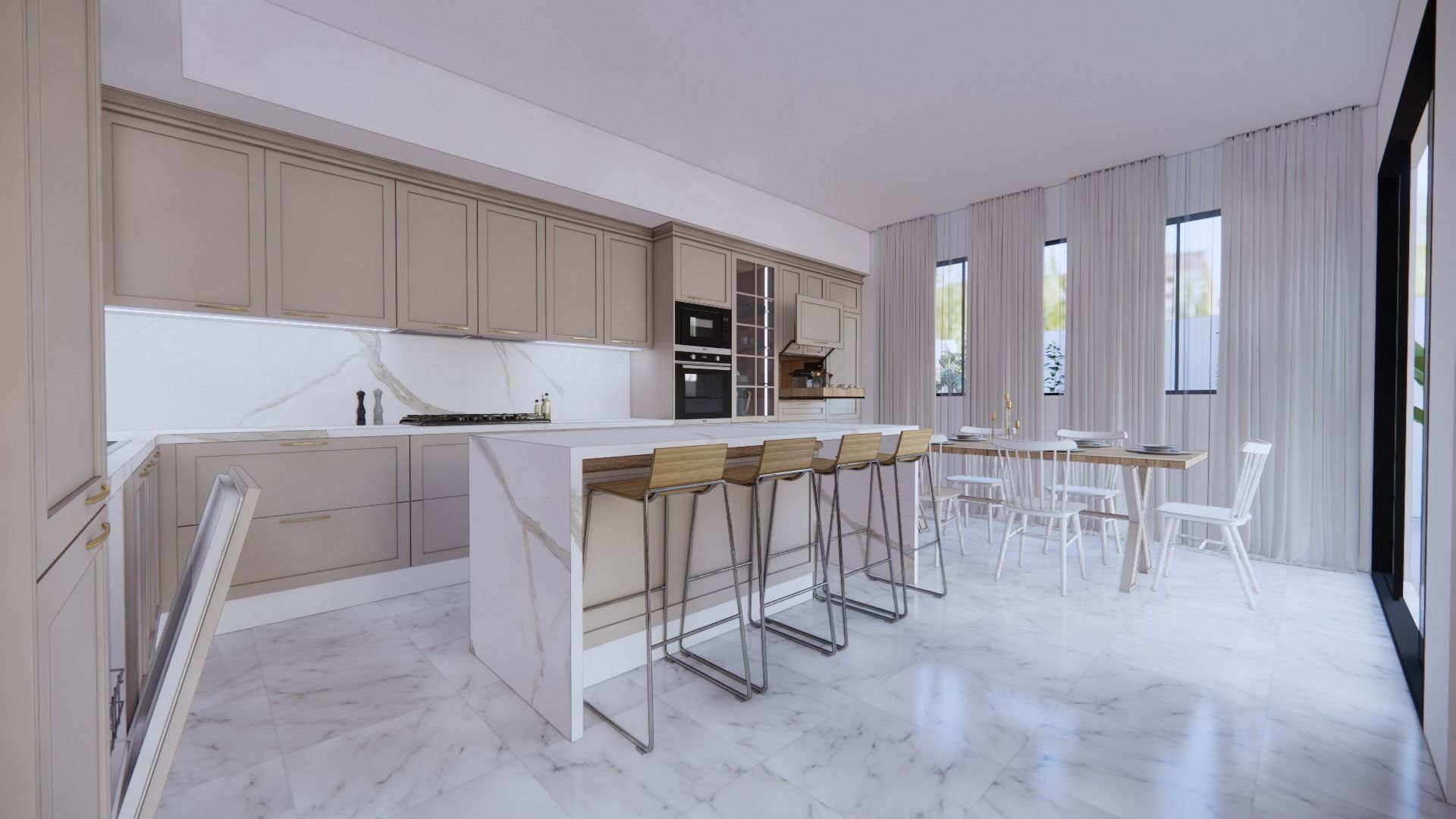 CLASSIC KITCHEN DESIGN 3D model_7