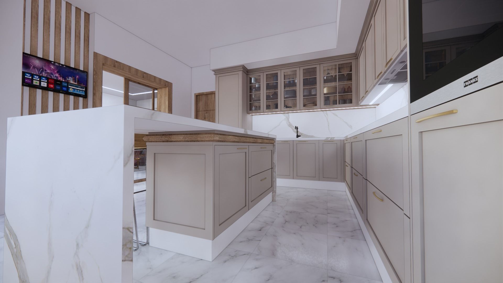 CLASSIC KITCHEN DESIGN 3D model_4