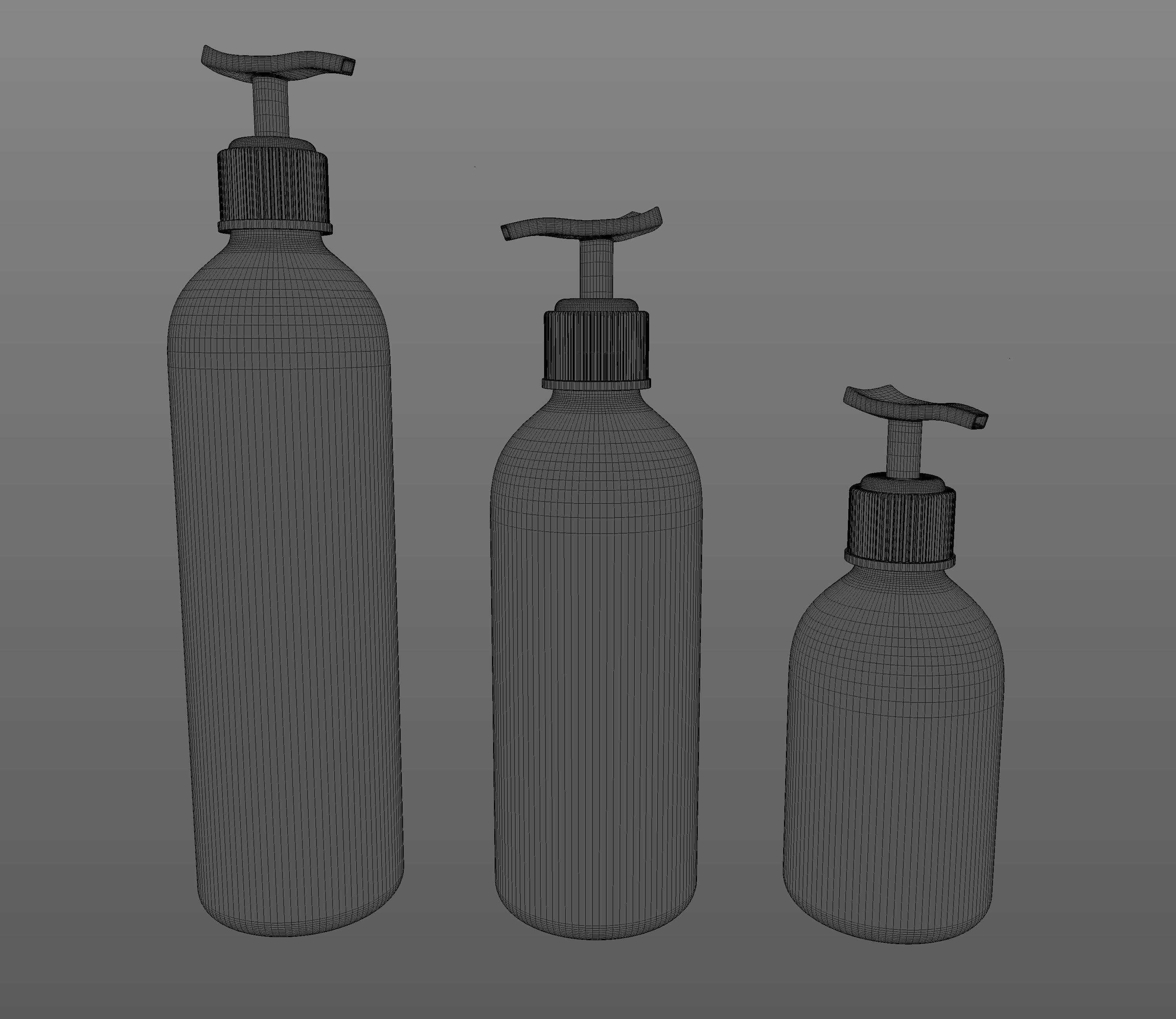 Dispenser Bottles 3D model_7