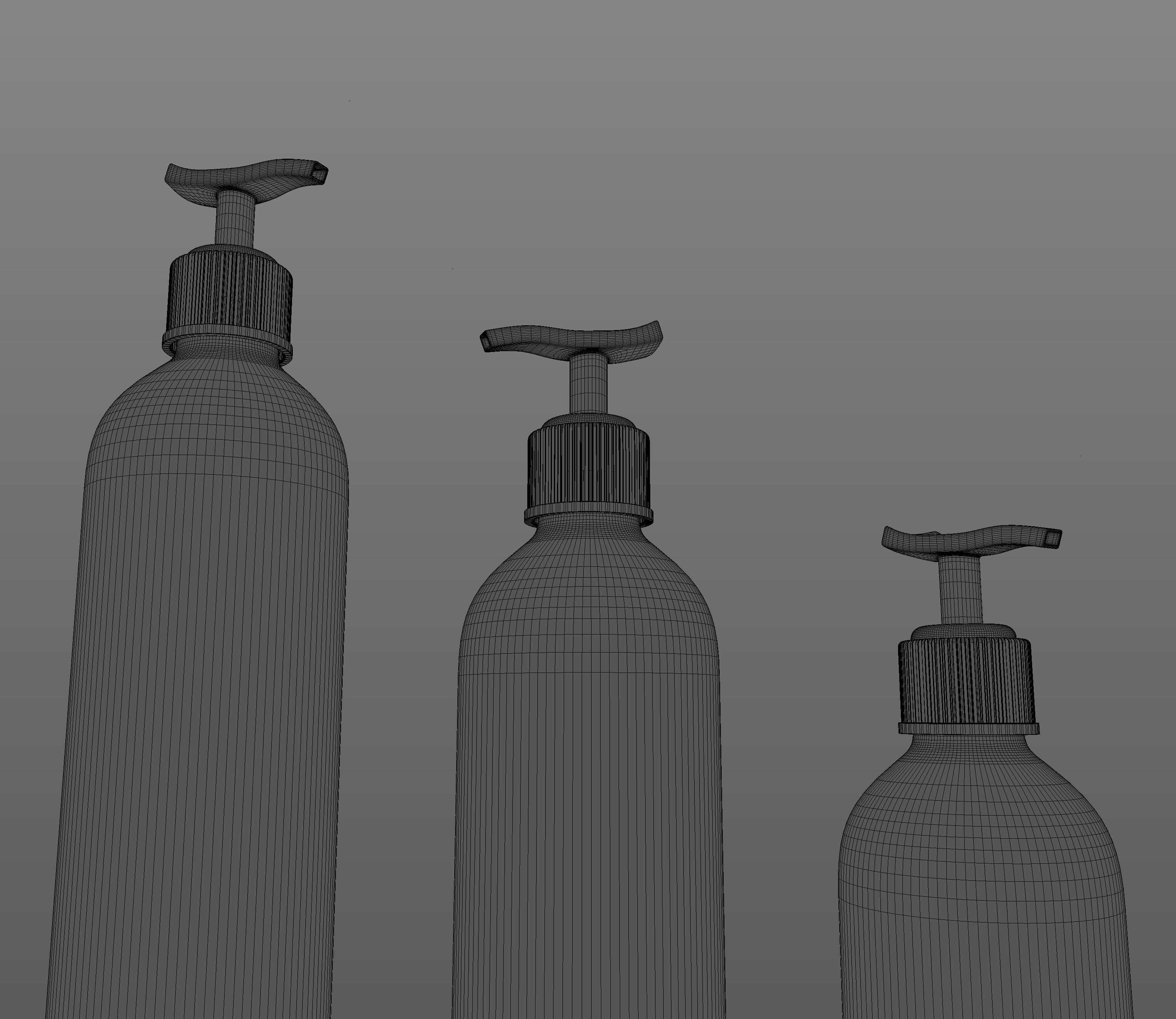 Dispenser Bottles 3D model_8