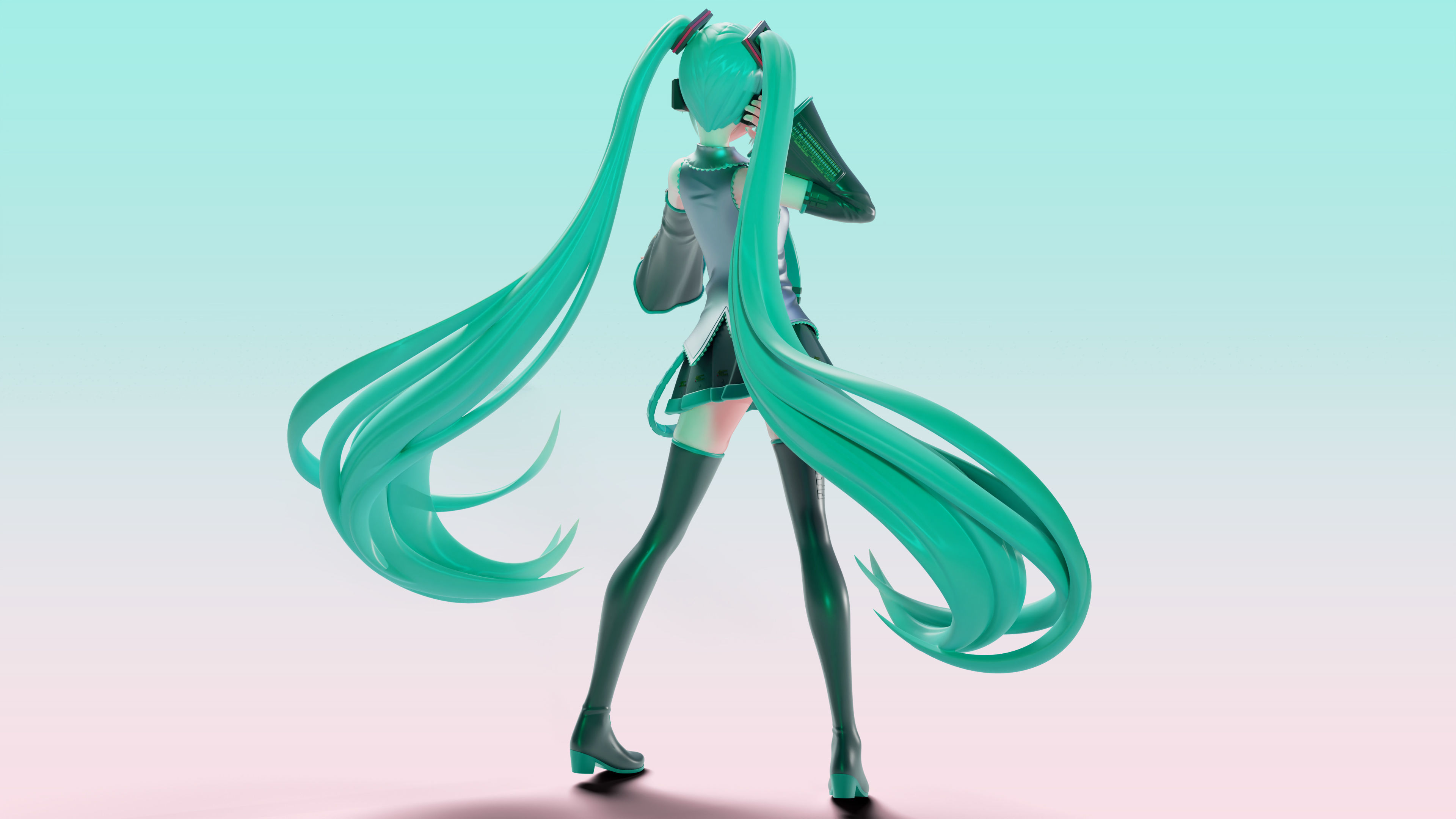 Hatsune Miku 3D Print Figure  3D print model_25