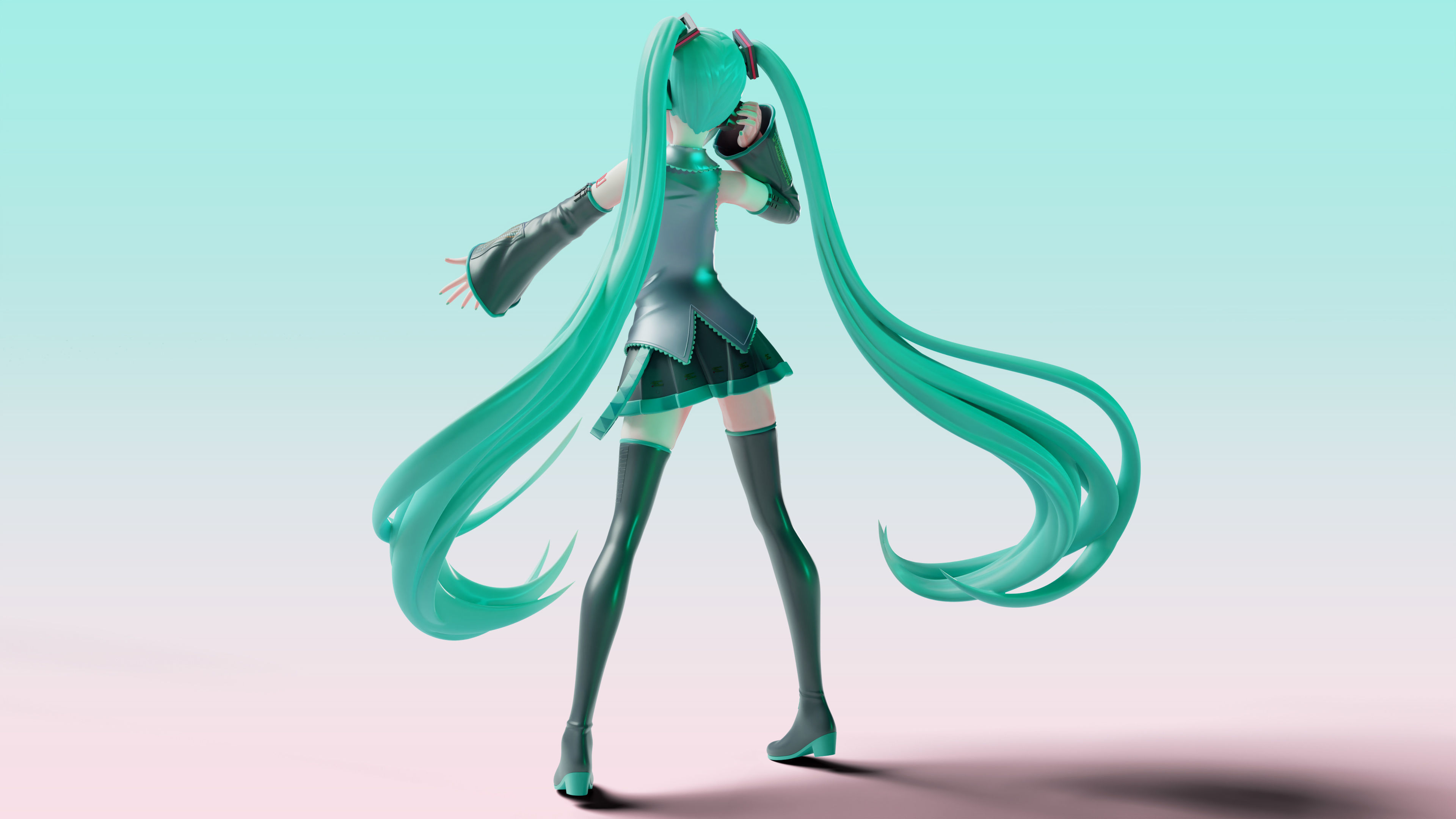 Hatsune Miku 3D Print Figure  3D print model_24