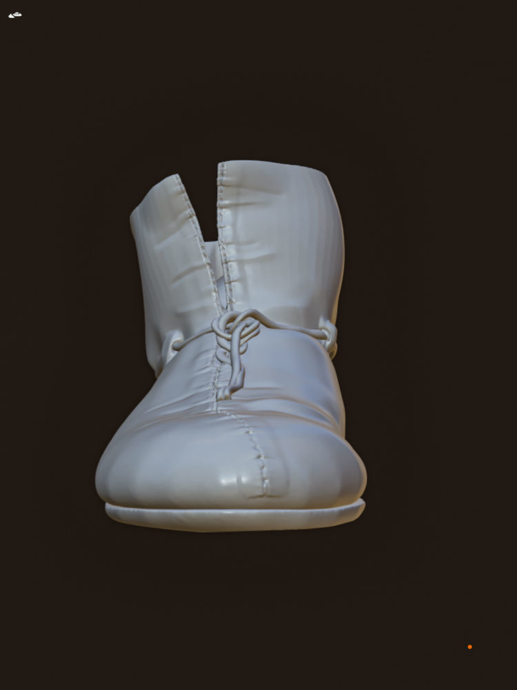 Authentic Medieval Ankle Boot 3D print model_2