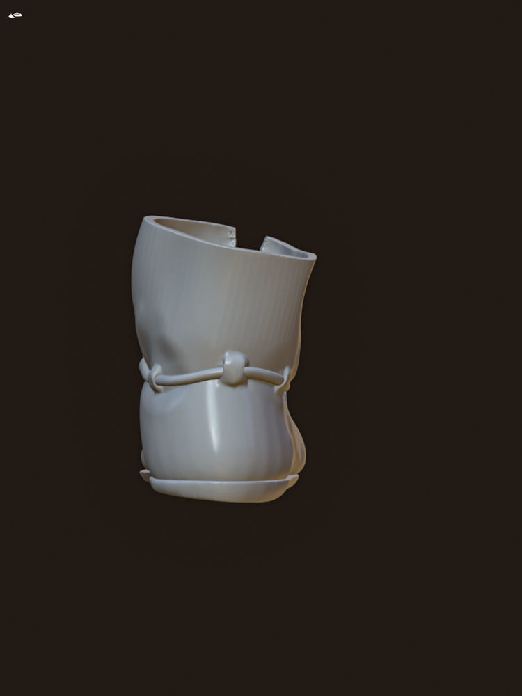 Authentic Medieval Ankle Boot 3D print model_5