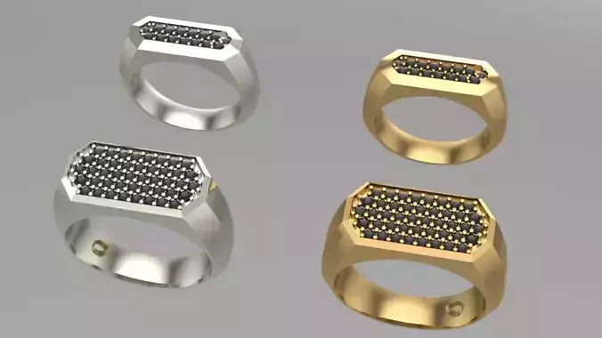 amazing balck diamonds ring