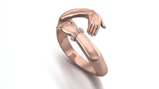 Hugring handring ringsize US8 3D print model