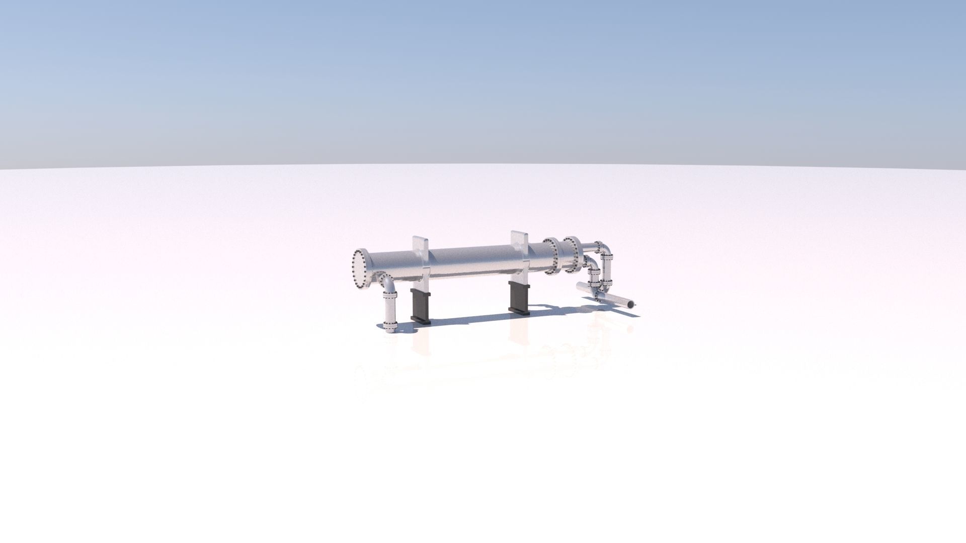 Exchanger Level Refinery Module Refinery Heat Exchanger 02 3D model | CGTrader