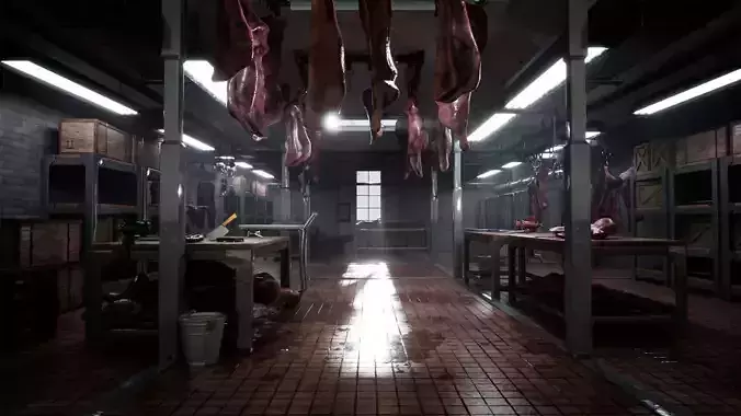 Slaughterhouse 38 Assets Low-poly 3D model