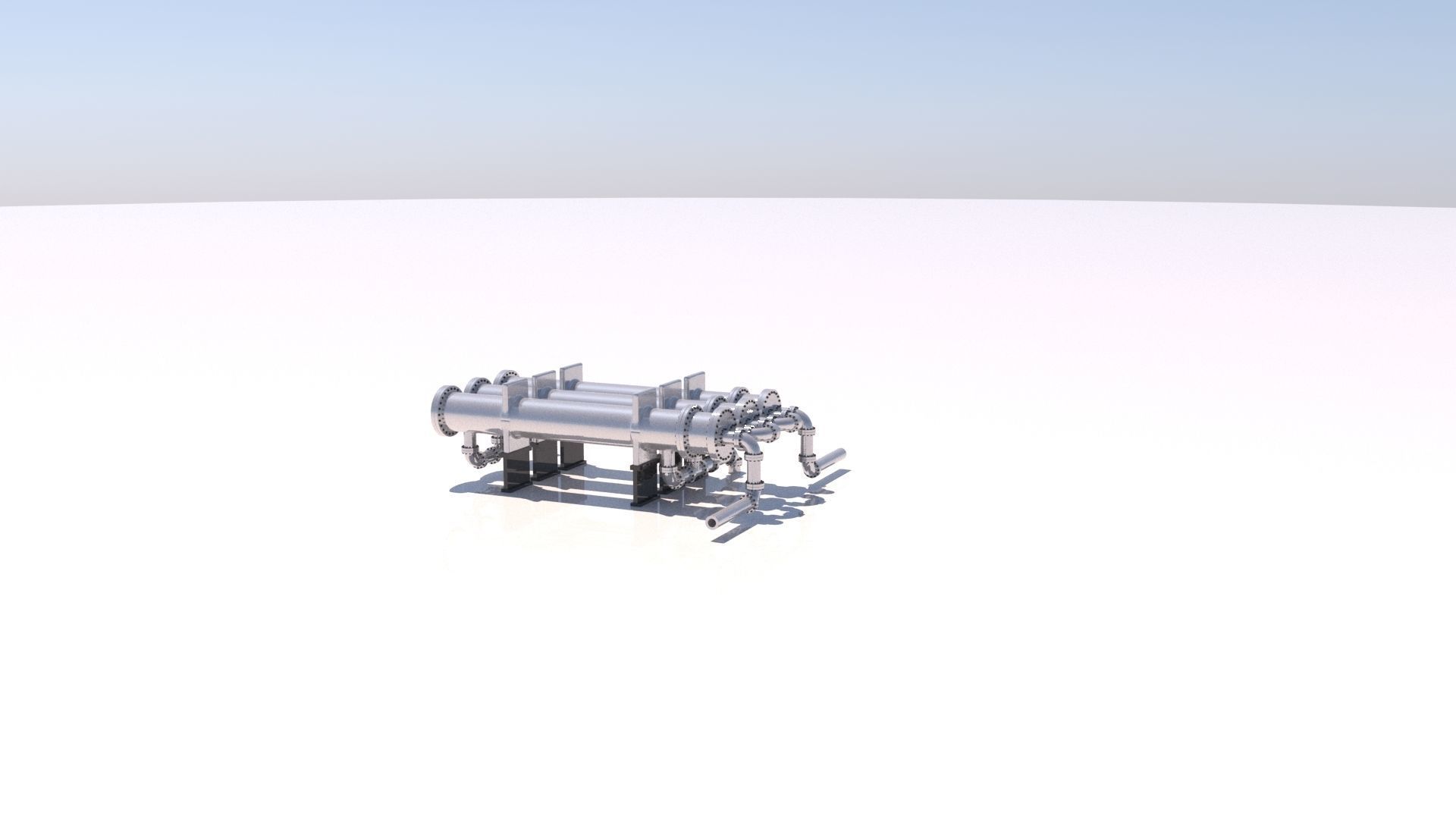Shell and tube heat exchanger 06 3D model_13