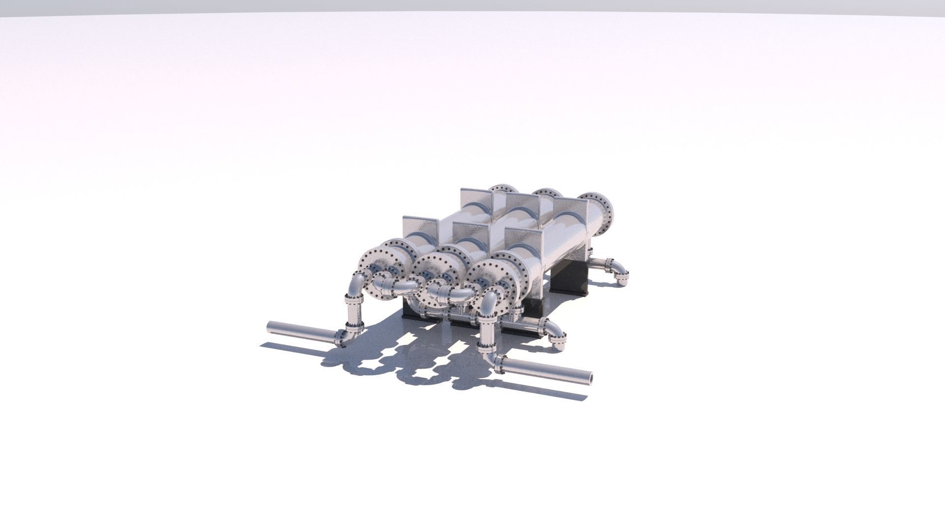 Shell and tube heat exchanger 06 3D model_16