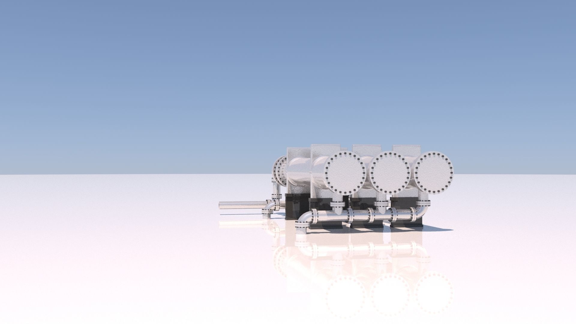 Shell and tube heat exchanger 06 3D model_2