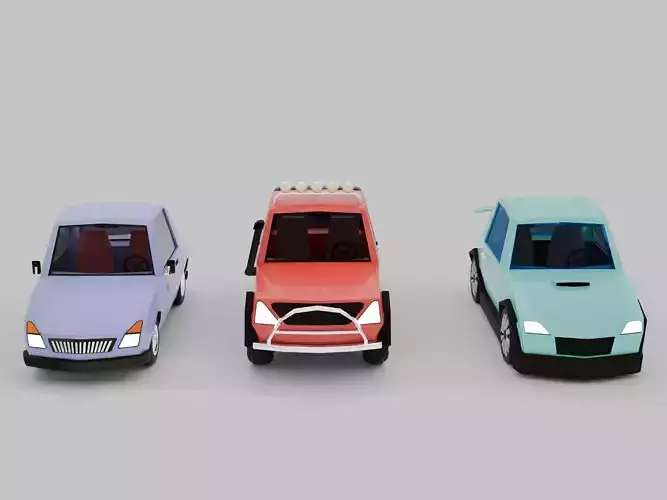 Low Poly Cars Collection