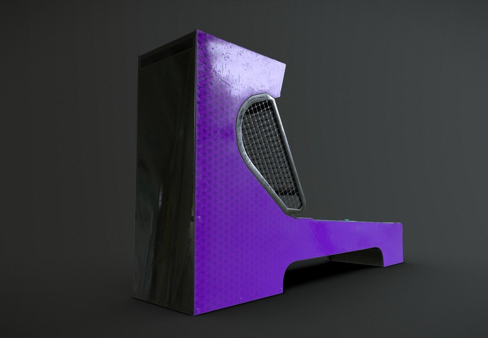 Skee-Ball Arcade Machine Low-poly 3D model_6