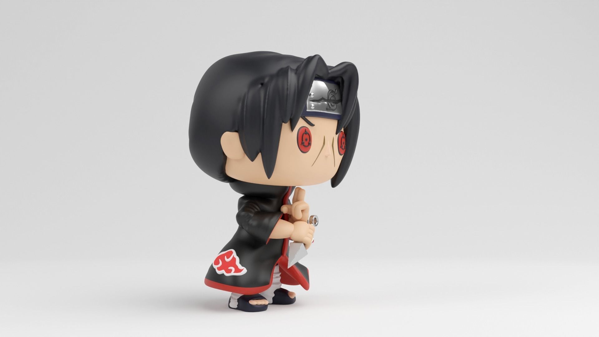 itachi uchiha funko pop from naruto shippuden 3D print model_5