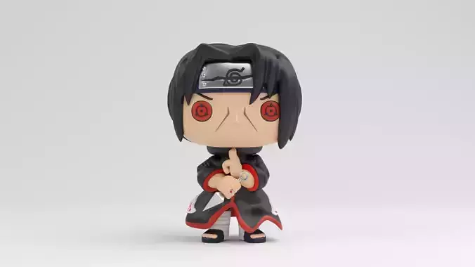 itachi uchiha funko pop from naruto shippuden 3D print model