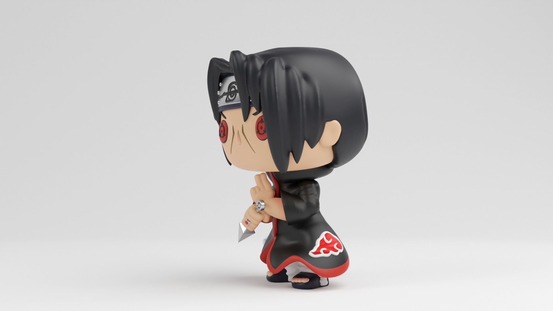 itachi uchiha funko pop from naruto shippuden 3D print model_2