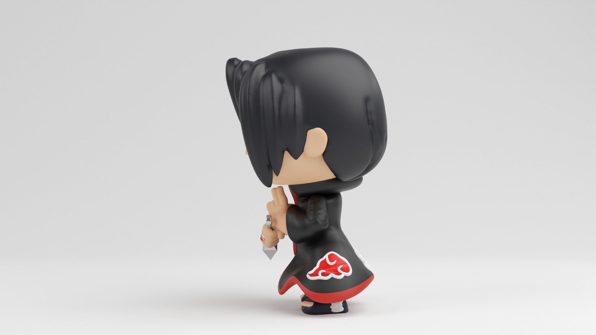 itachi uchiha funko pop from naruto shippuden 3D print model_1