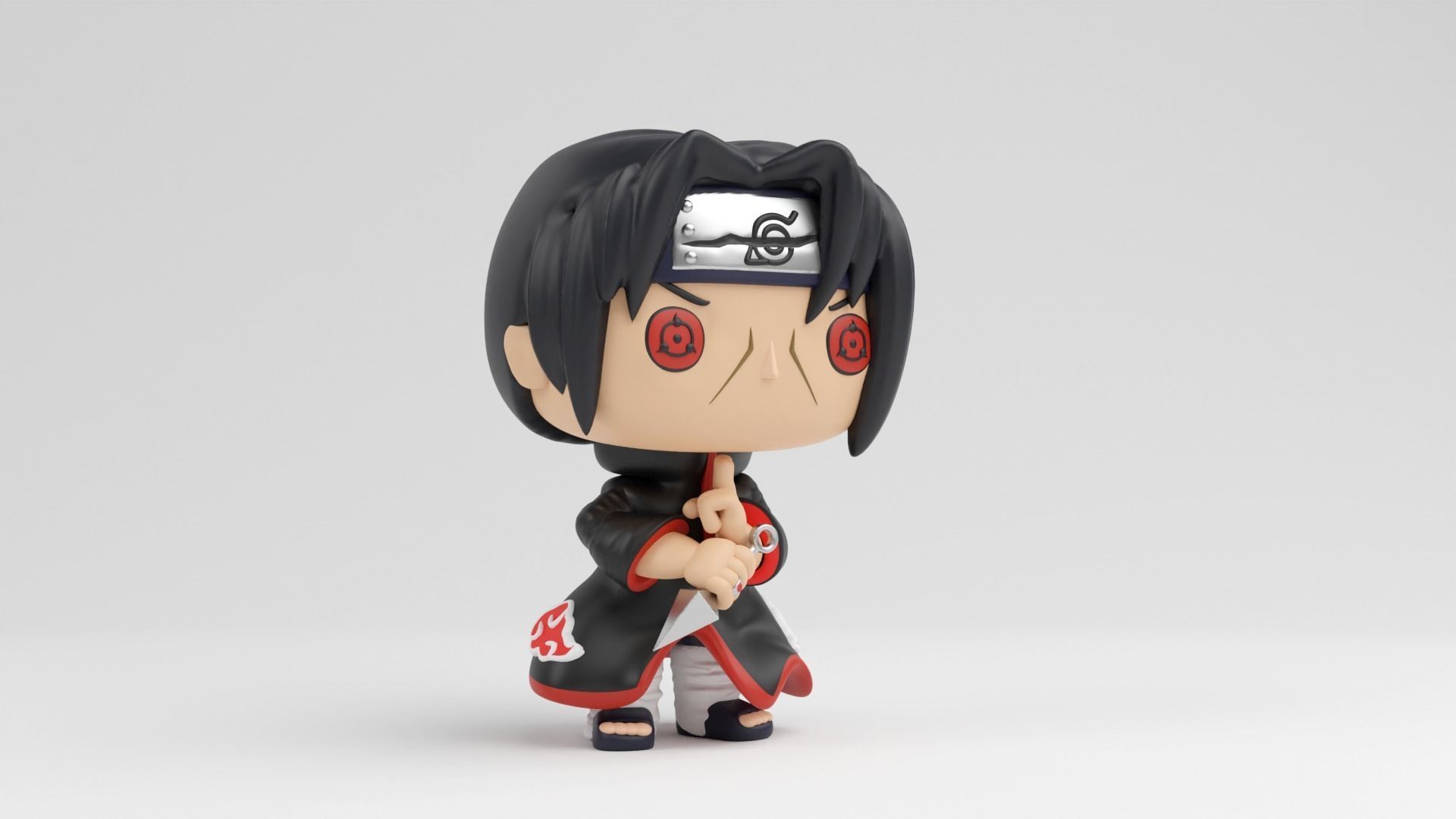 itachi uchiha funko pop from naruto shippuden 3D print model_4