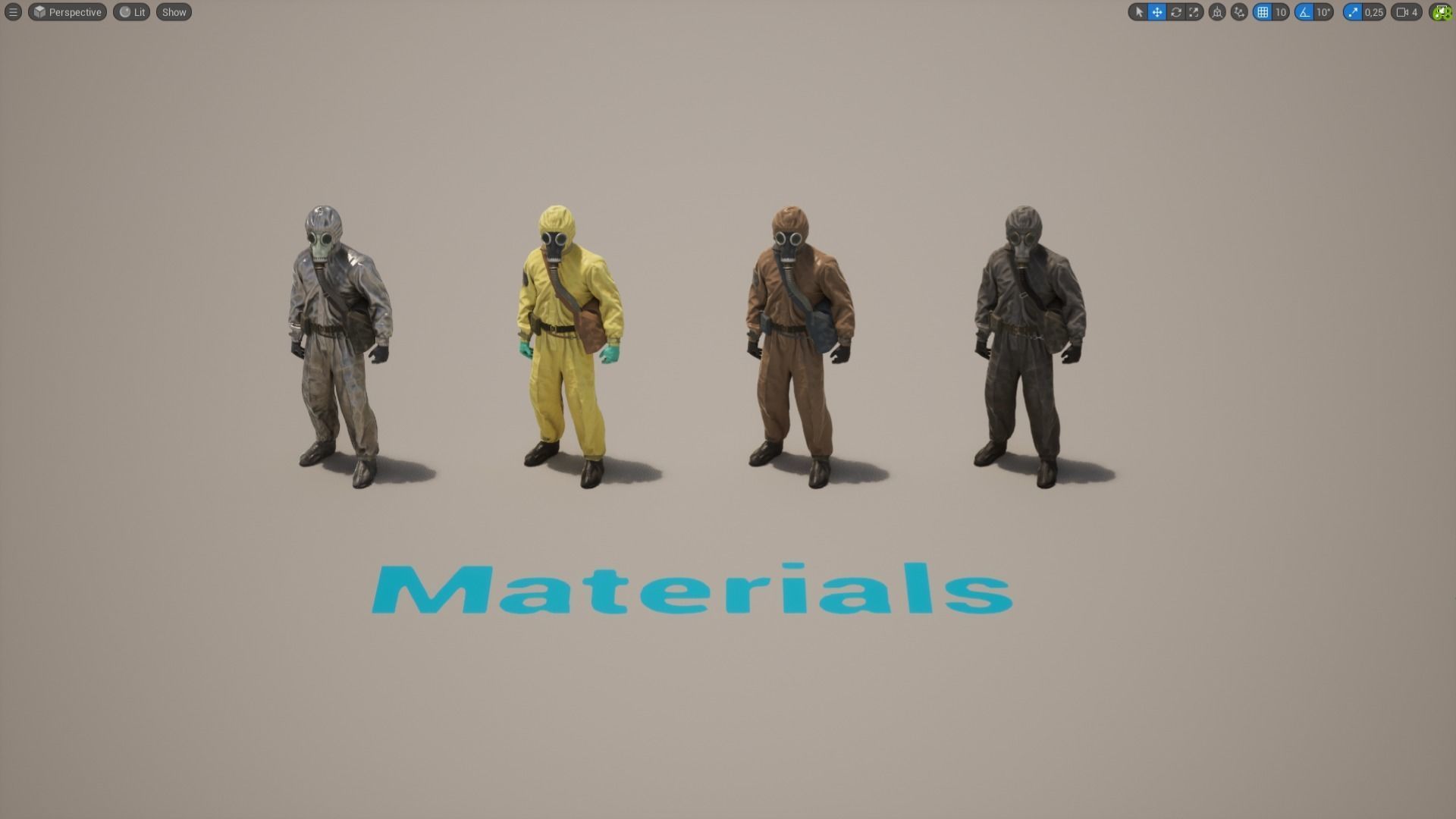 Hazmat Character 01 Low-poly 3D model_5