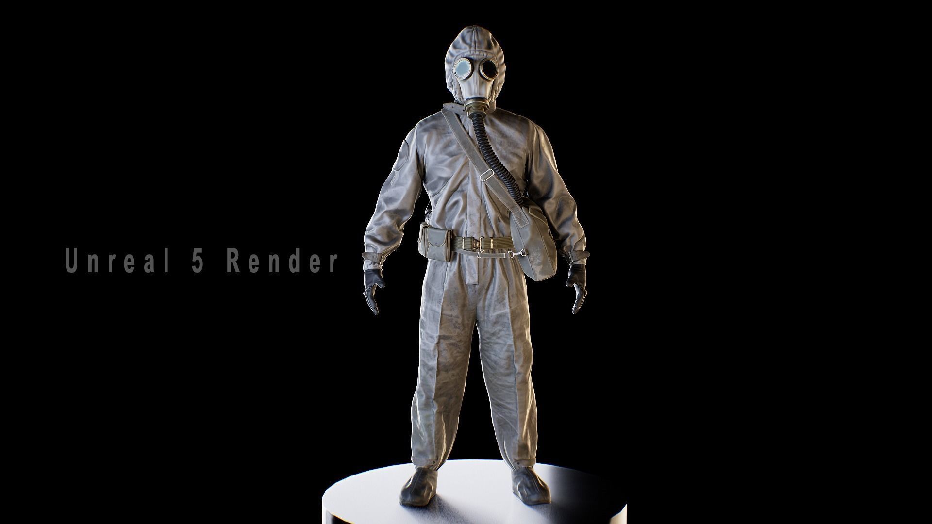 Hazmat Character 01 Low-poly 3D model_2