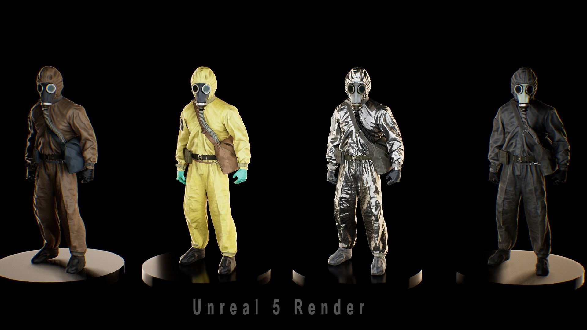 Hazmat Character 01 Low-poly 3D model_3