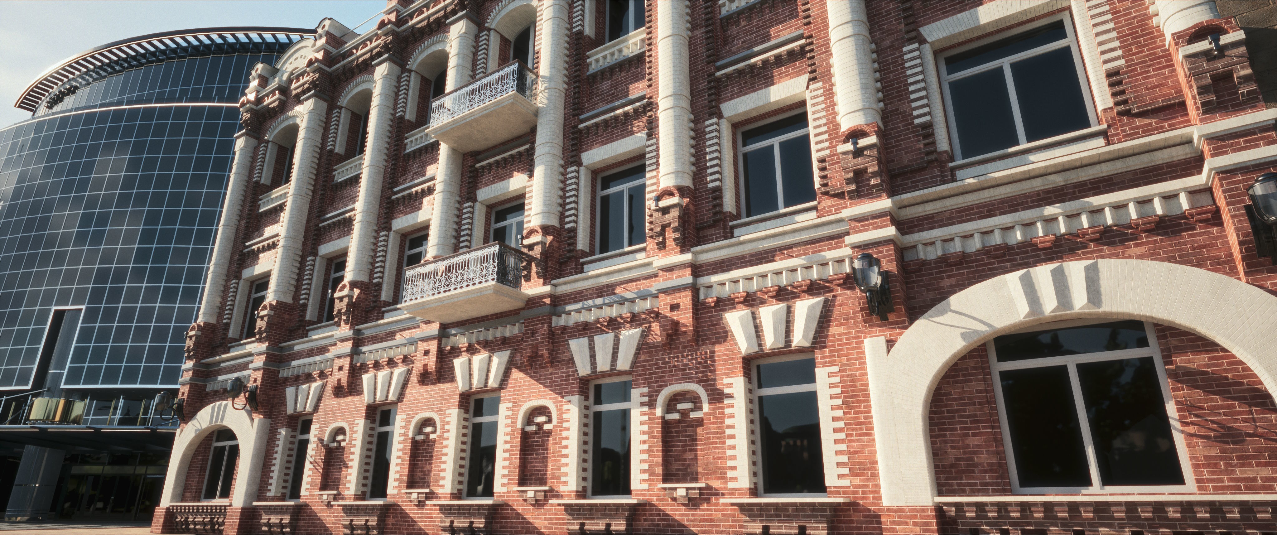 Modern and Italian Renaissance residential building 7 3D model_8