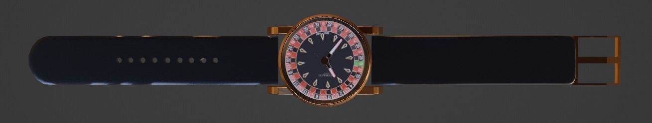 Jacob and Co Casino Tourbillion Watch Luxury Low-poly 3D model_3