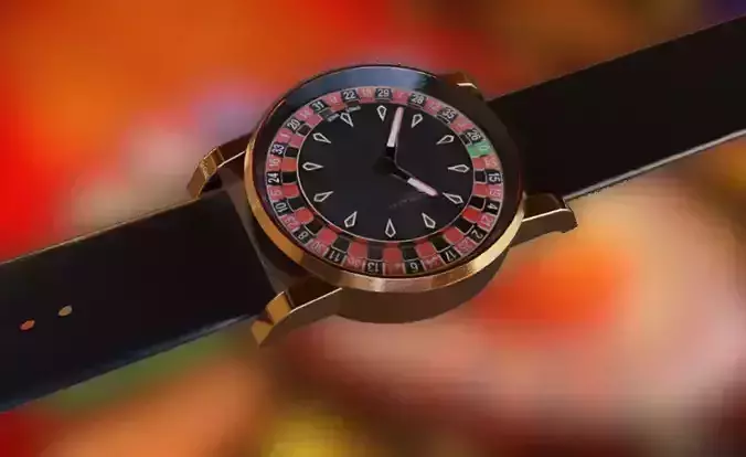 Jacob and Co Casino Tourbillion Watch Luxury Low-poly 3D model Jacob and Co Casino Tourbillion Watch Luxury Low-poly 3D model