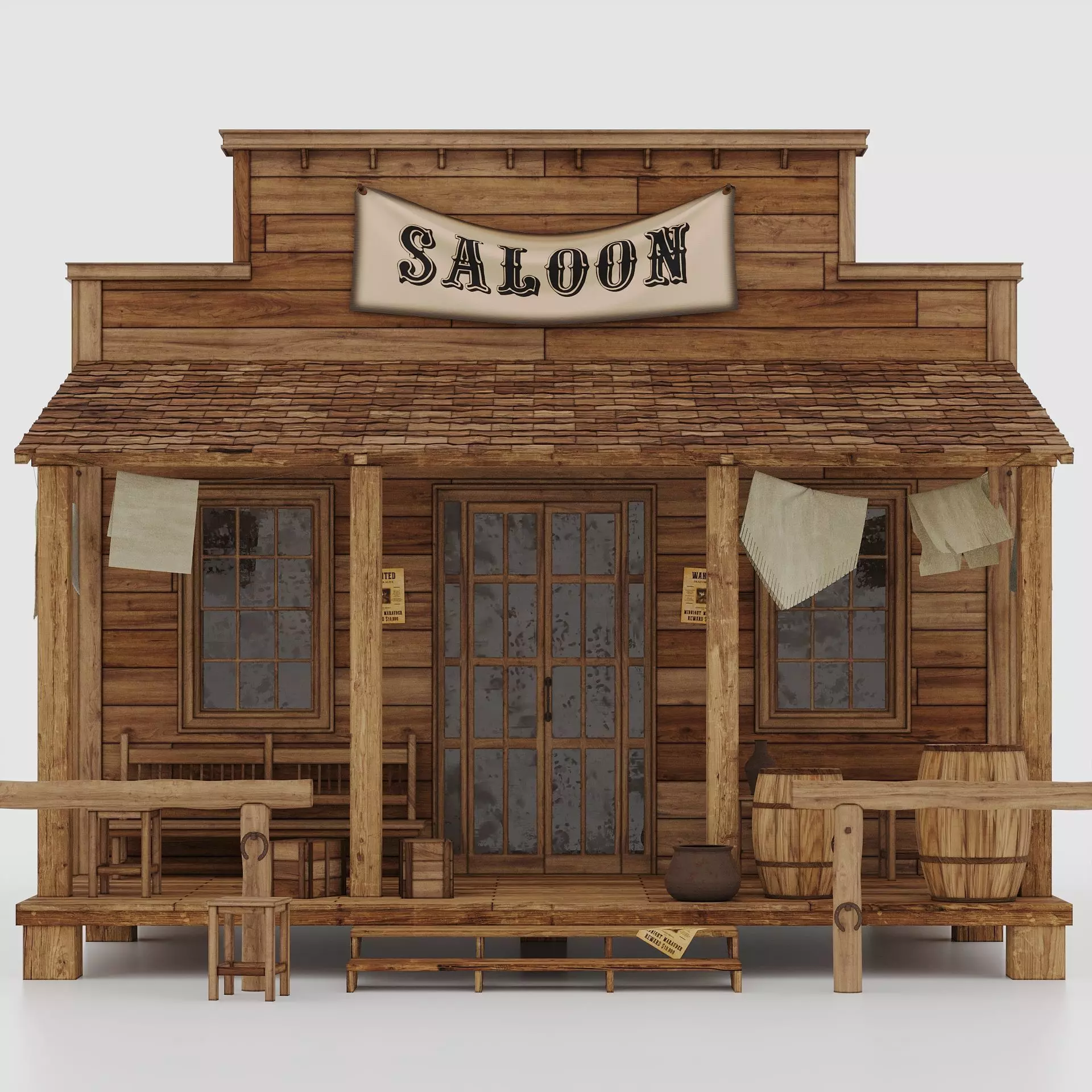Wild West Saloon 3D model