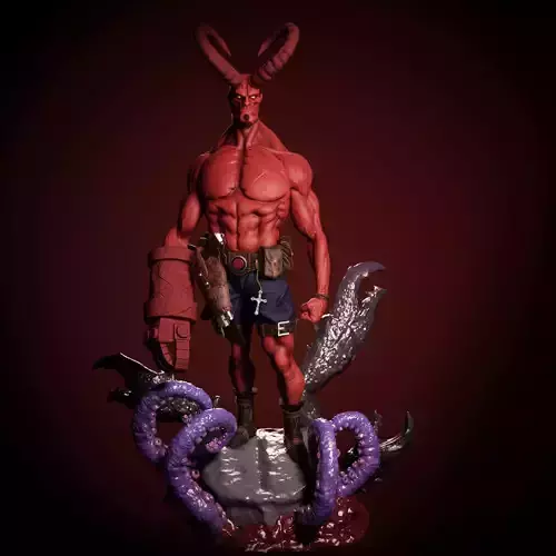 Hellboy for 3D printing 3D print model