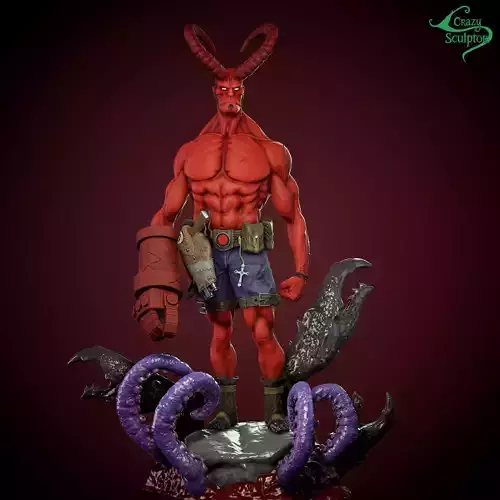 Hellboy for 3D printing