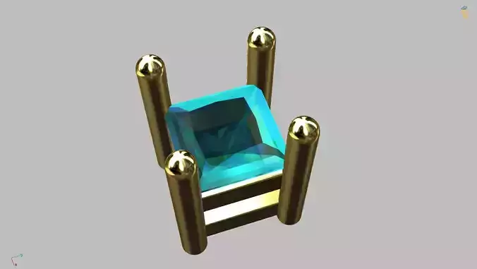 Princess Gemstone Box 2mm
