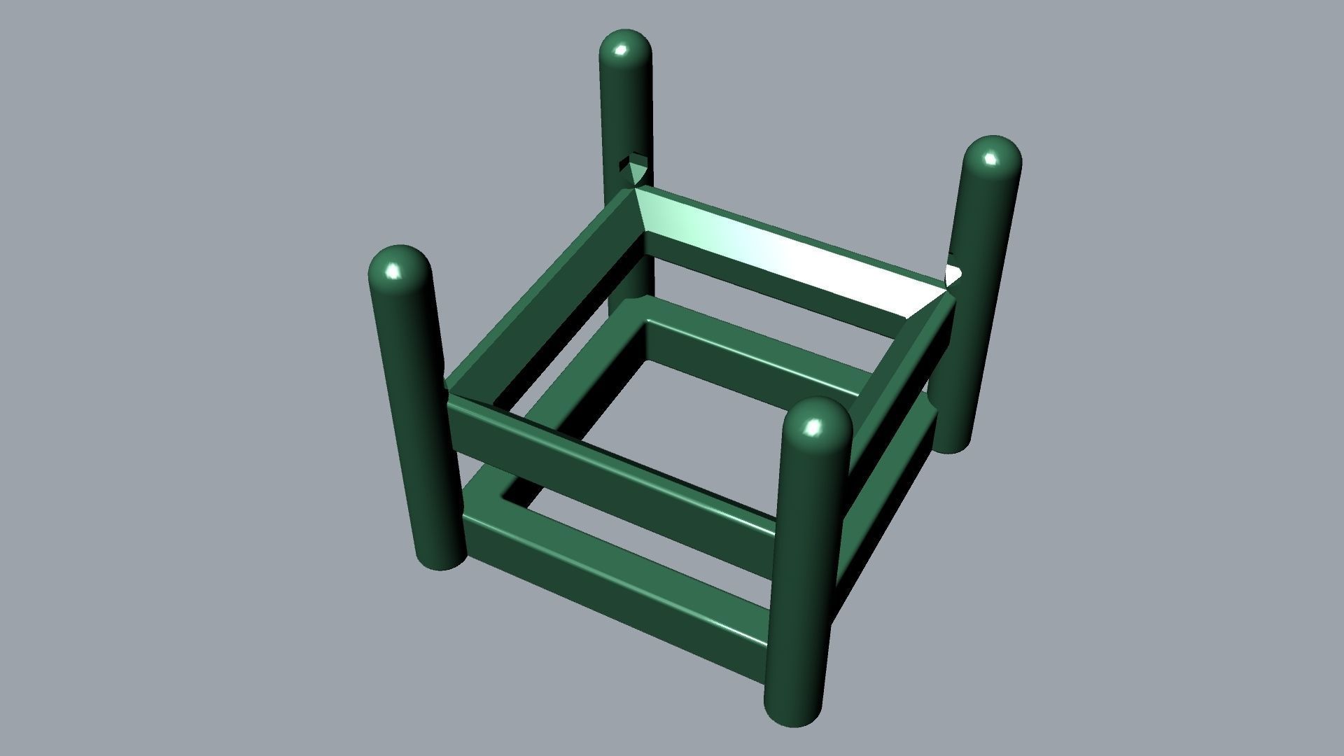 Princess Gemstone Box 4mm 3D print model_8