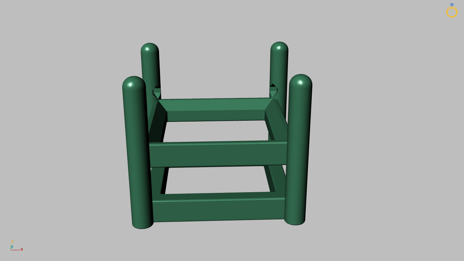 Princess Gemstone Box 4mm 3D print model_9