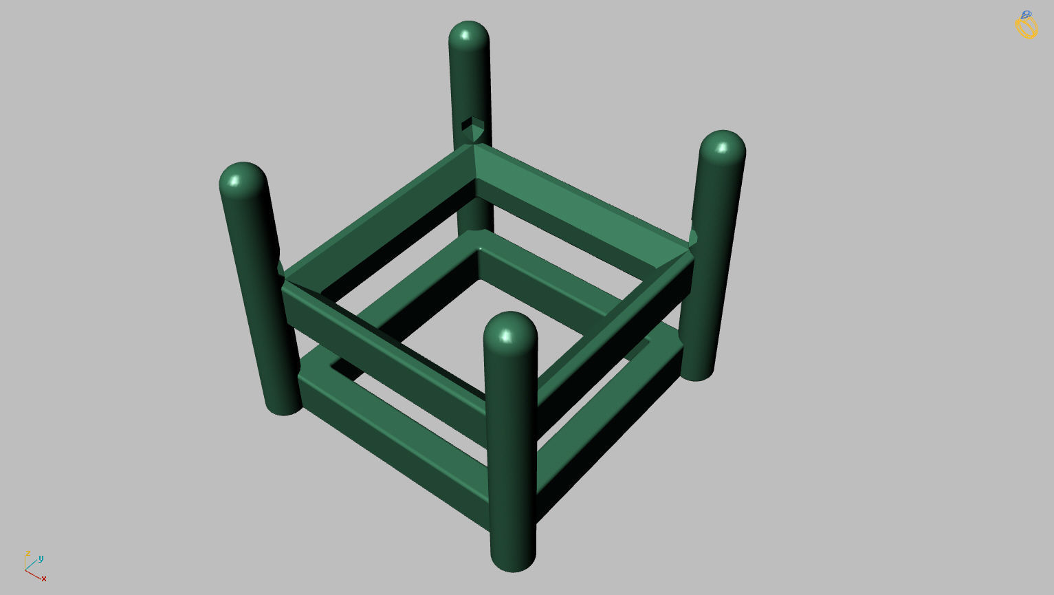 Princess Gemstone Box 4mm 3D print model_7