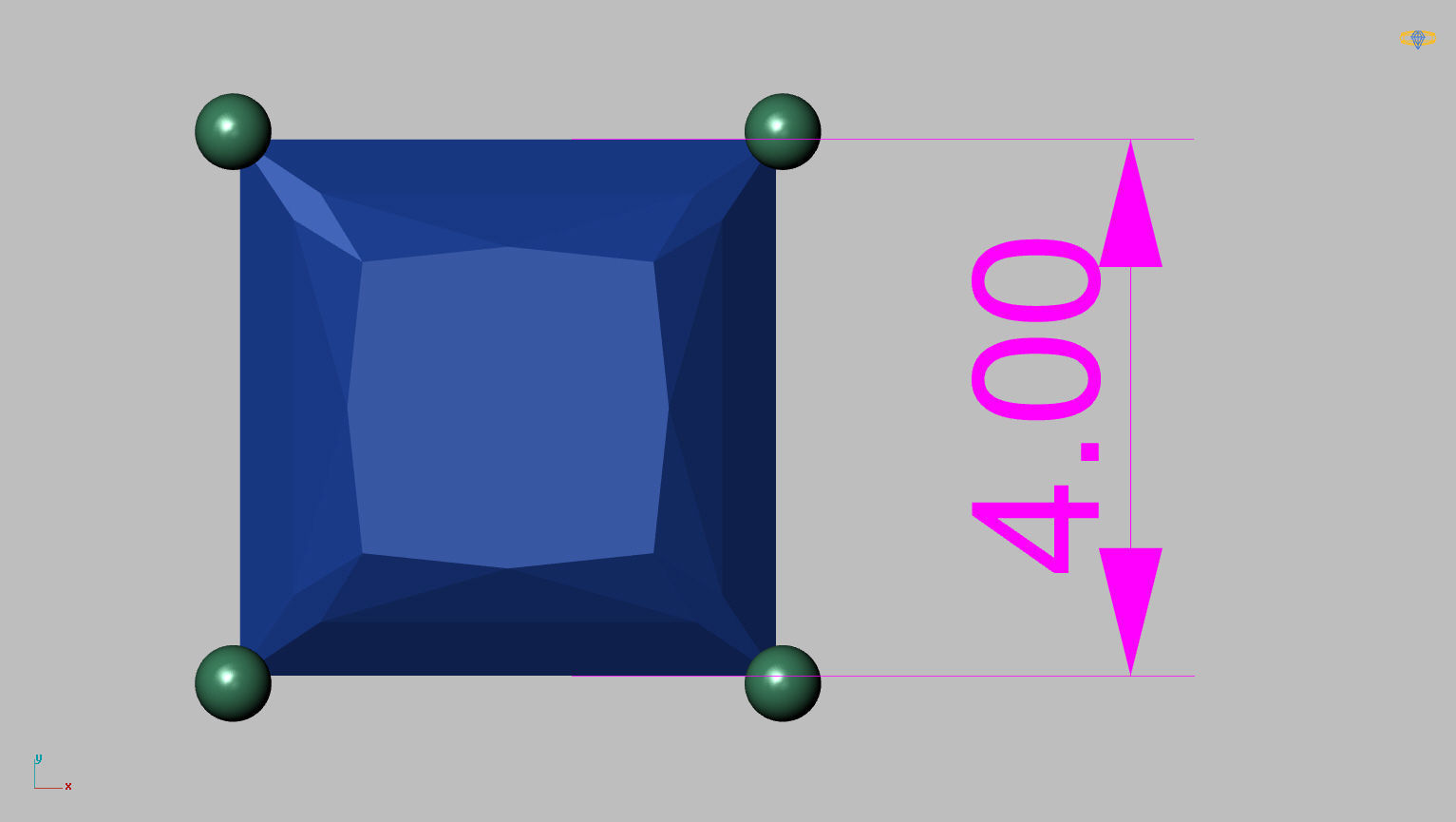 Princess Gemstone Box 4mm 3D print model_15