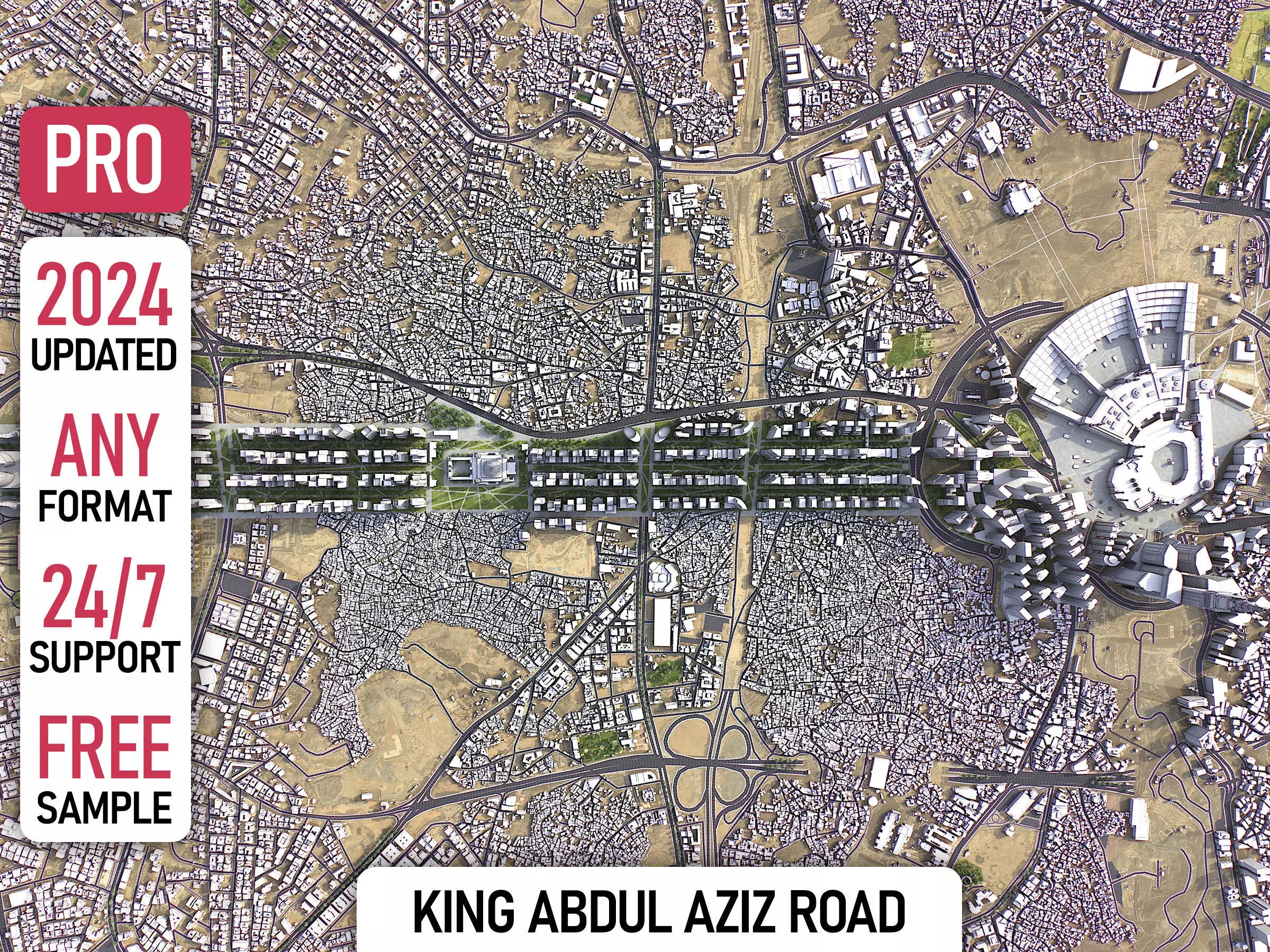 Mecca - Masar Destination Low-poly 3D model