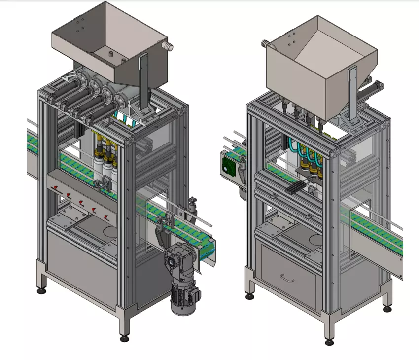 Pneumatic Fillng Machine 3D Model 3D model