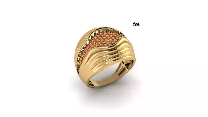Full collection Fantasy Gold Rings Design and Gem Details