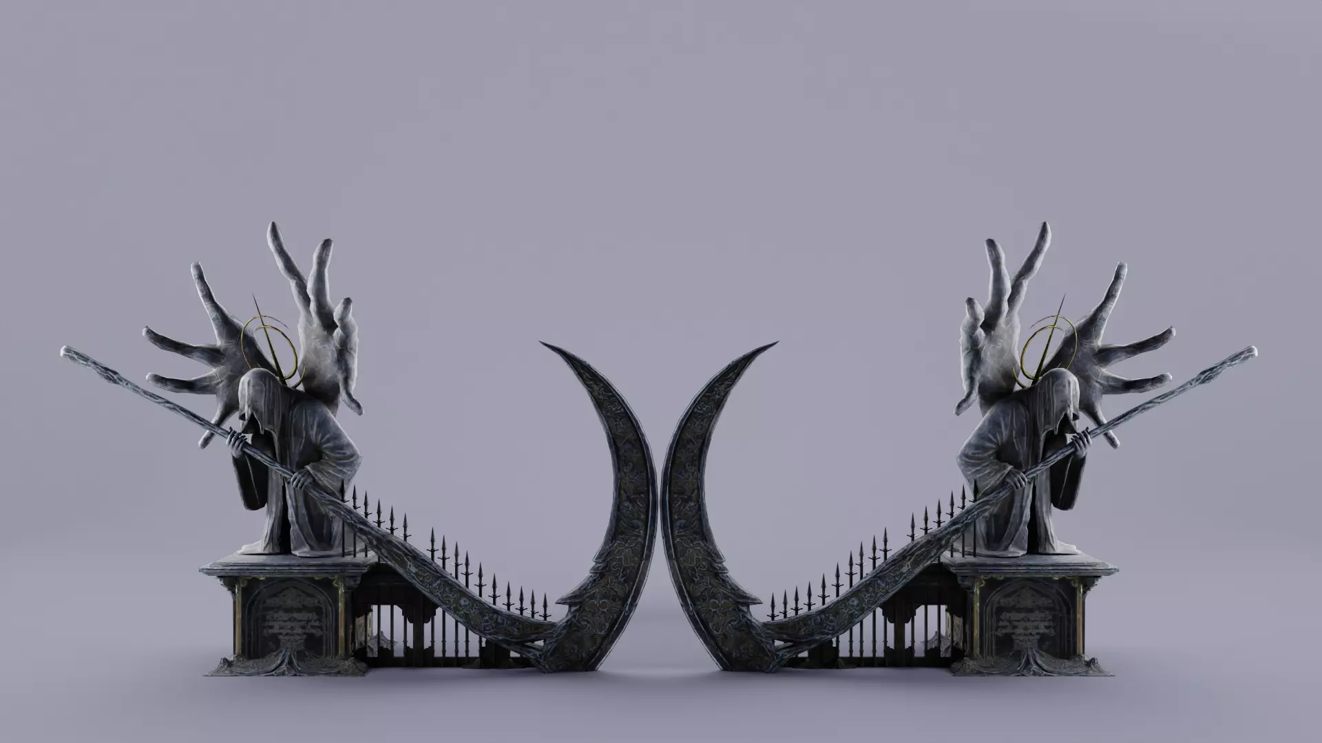 Hell Gate 3D Low-poly 3D model_0