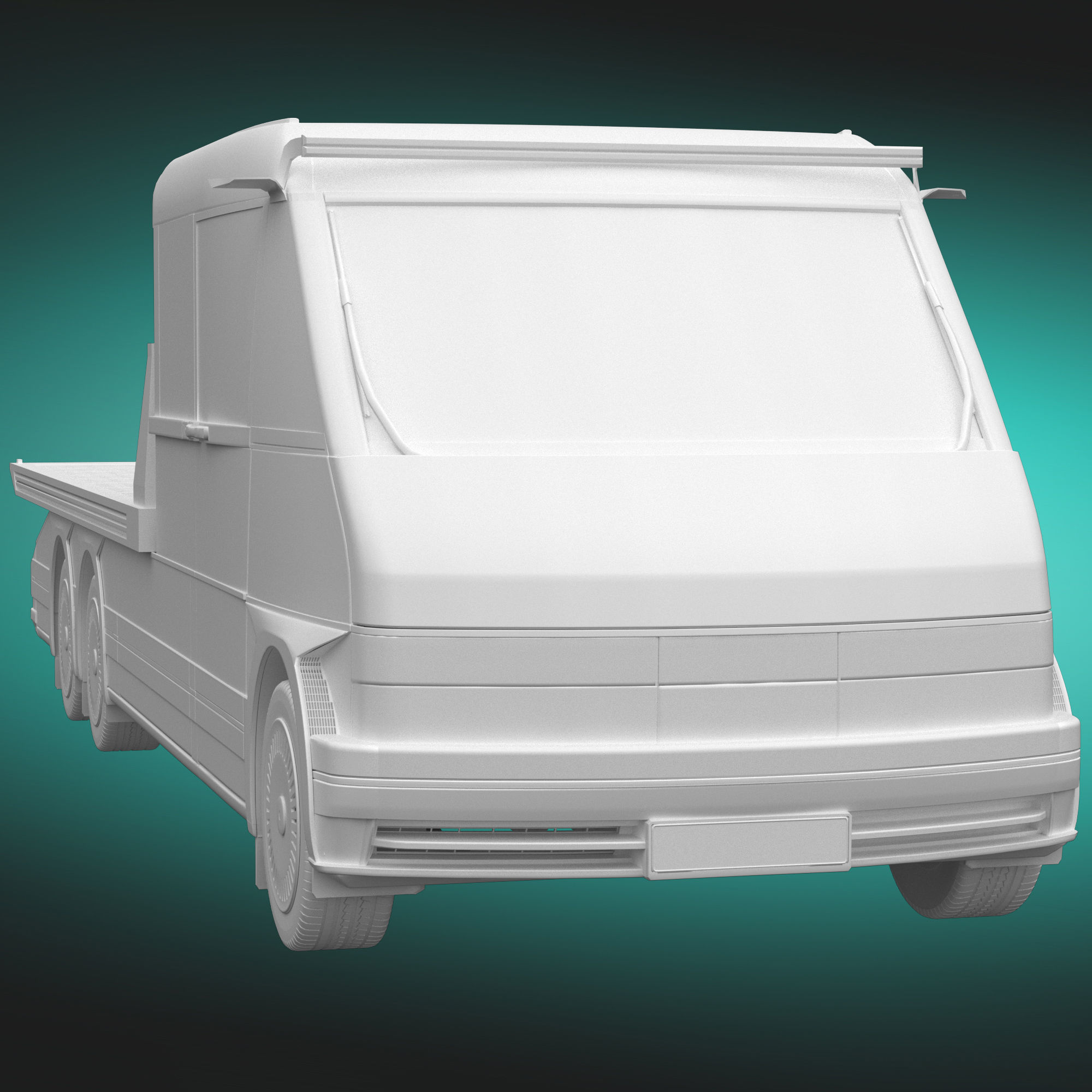 Generic EV Tow truck 3D model_23