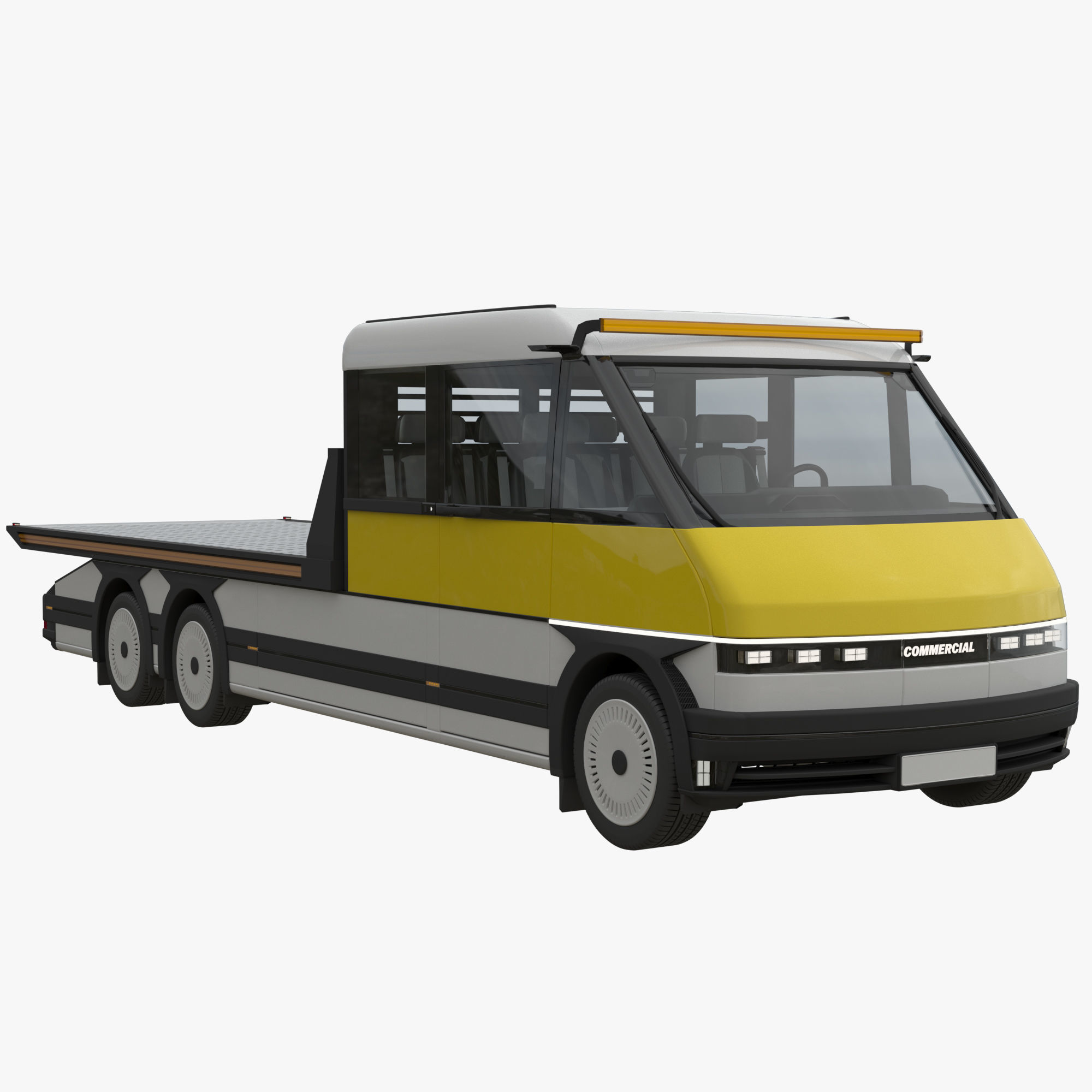 Generic EV Tow truck 3D model_1