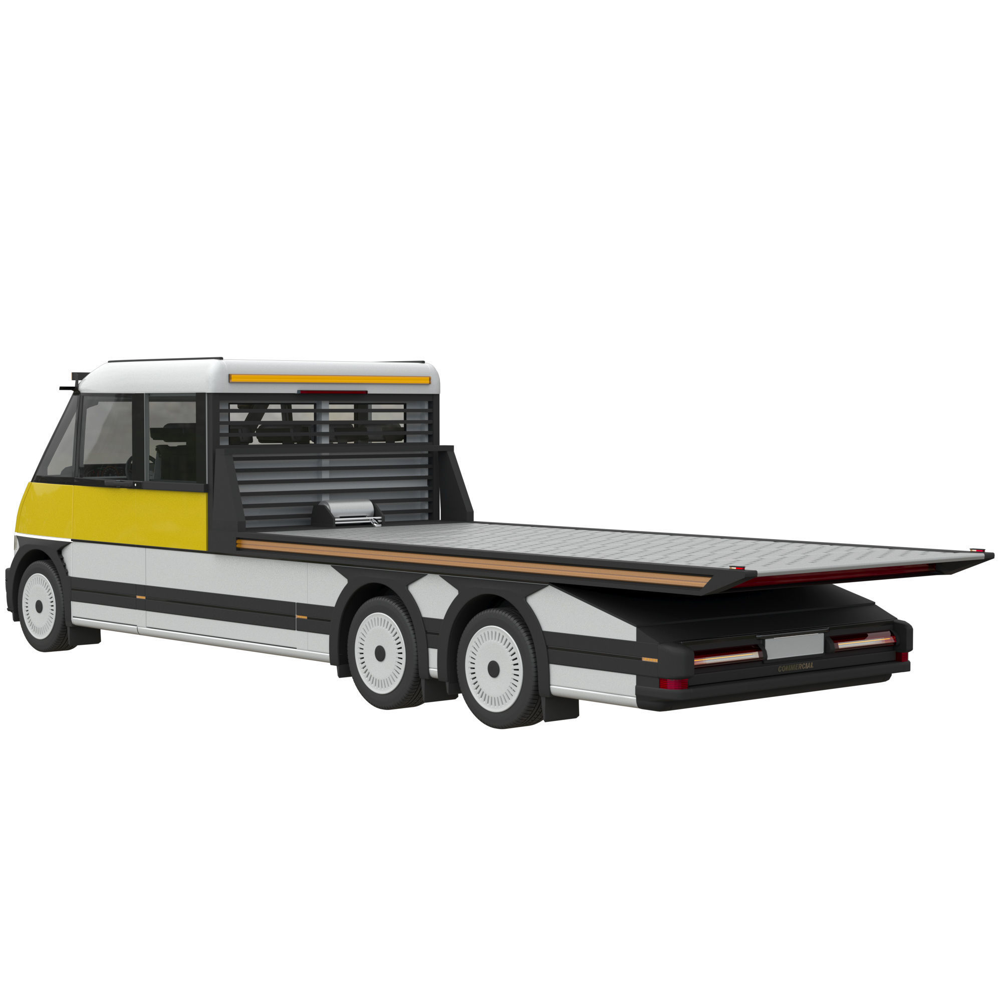 Generic EV Tow truck 3D model_2