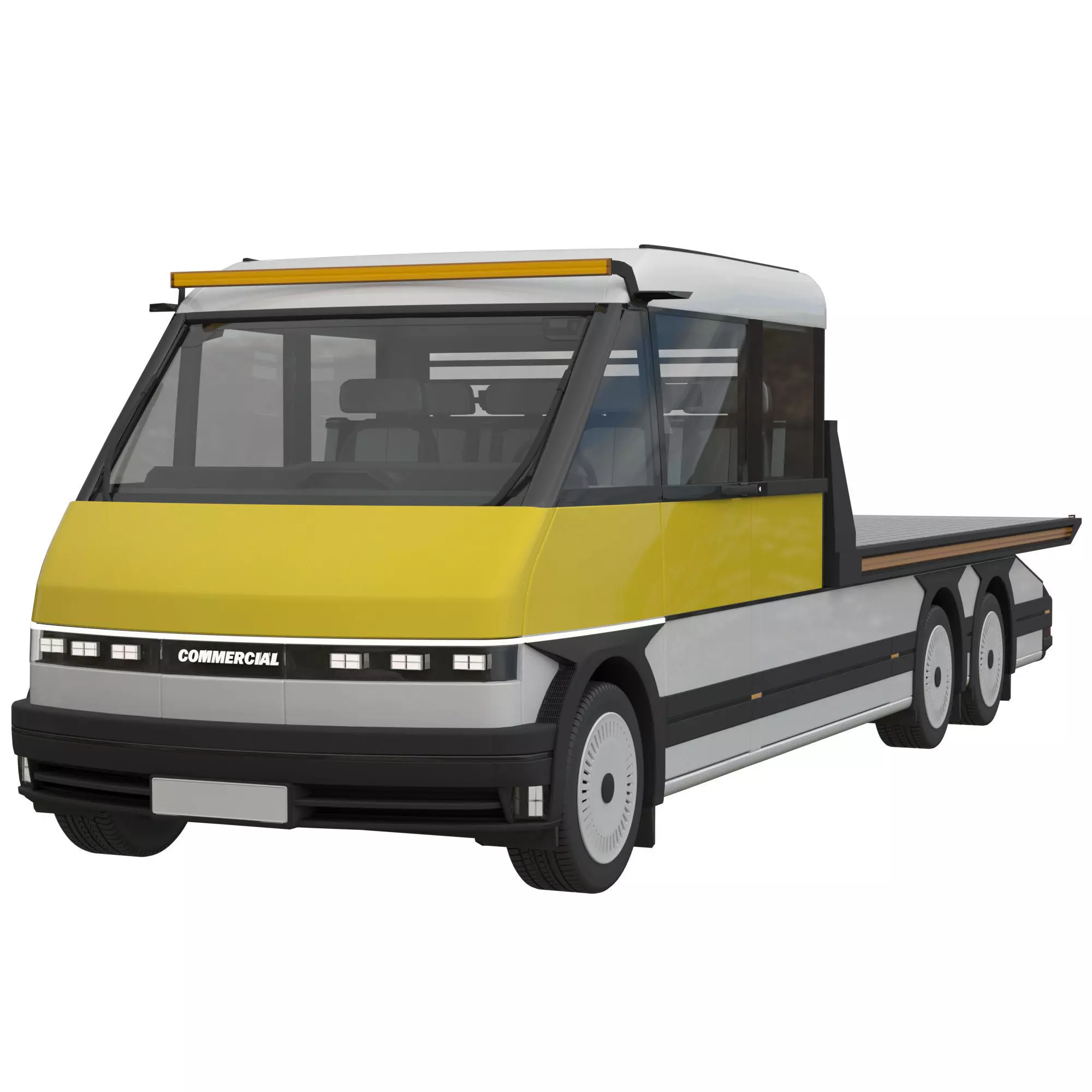 Generic EV Tow truck 3D model_0