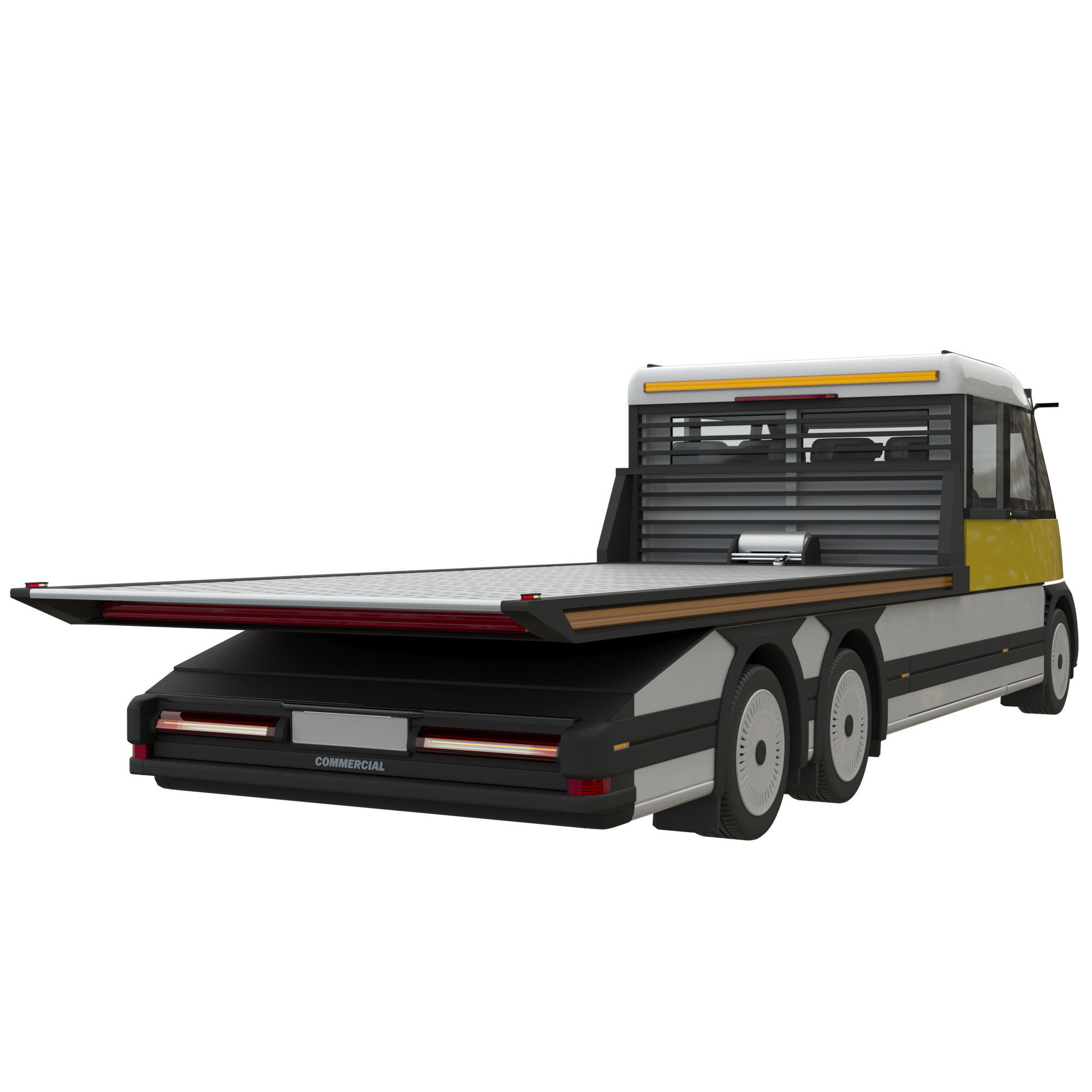 Generic EV Tow truck 3D model_14