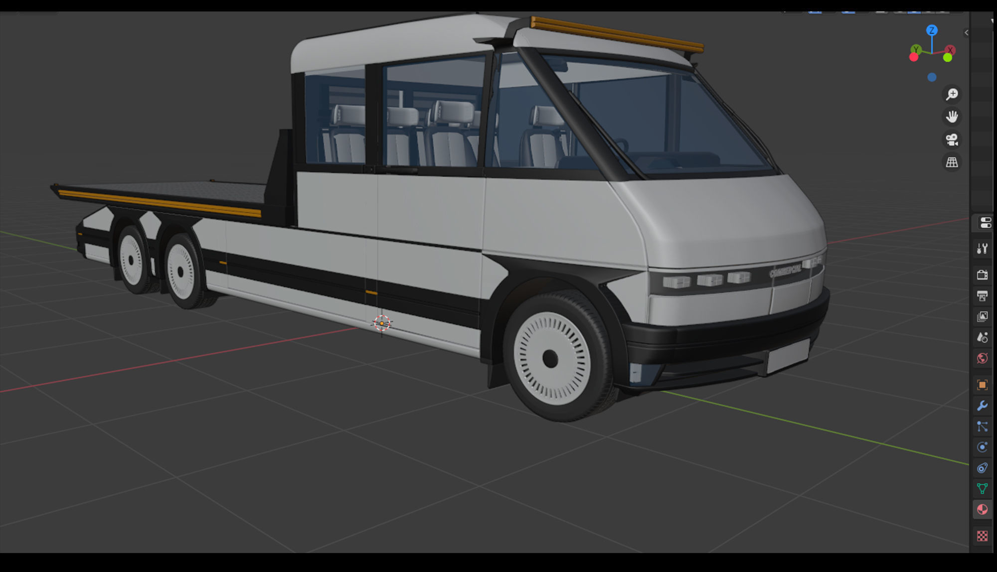 Generic EV Tow truck 3D model_27